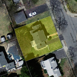 27 Fernwood Rd, Newton MA  02465-1807 aerial view