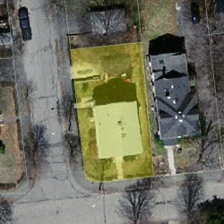 37 Ware Rd, Newton MA  02466-1419 aerial view