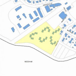 101 Saco St, Newton MA 02464-1327 plot plan