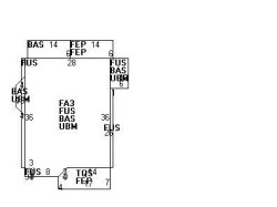 196 Tremont St, Newton MA 02458-2109 floor plan