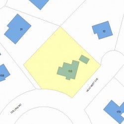 158 Collins Rd, Newton MA 02468-2234 plot plan