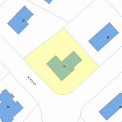 34 Marla Cir, Newton MA 02459-3429 plot plan