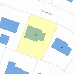 66 Randlett Park, Newton MA 02465-1719 plot plan