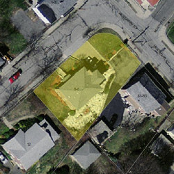 6 Ashmont Ave, Newton MA 02458-1208 aerial view