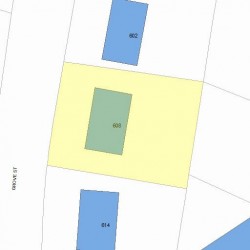 608 Grove St, Newton MA 02462-1317 plot plan