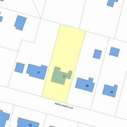 23 Kenilworth St, Newton MA 02458-2705 plot plan