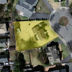 18 Ohio Ave, Newton MA  02464-1320 aerial view