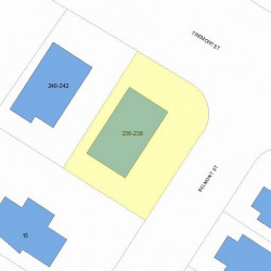 238 Tremont St, Newton MA 02458-2114 plot plan