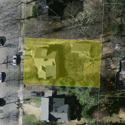 96 Oxford Rd, Newton MA 02459-2406 aerial view