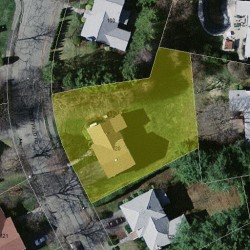 120 Olde Field Rd, Newton MA 02459-2720 aerial view