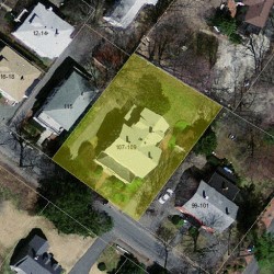 109 Central St, Newton MA 02466-2403 aerial view