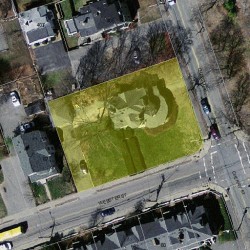 413 Cherry St, Newton MA 02465-1831 aerial view