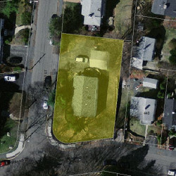 50 Fairfield St, Newton MA  02460-2126 aerial view