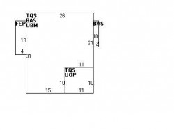 407 Cherry St, Newton MA  02465-1831 floor plan