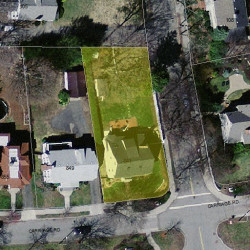 841 Commonwealth Ave, Newton MA 02459-1037 aerial view