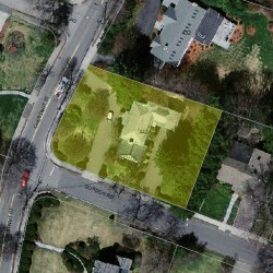 442 Chestnut St, Newton MA 02468-1006 aerial view