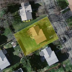 121 Olde Field Rd, Newton MA 02459-2722 aerial view