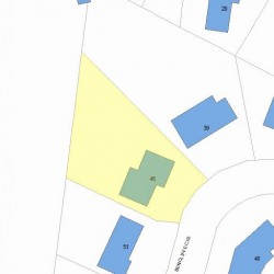 45 Bencliffe Cir, Newton MA 02466-1101 plot plan
