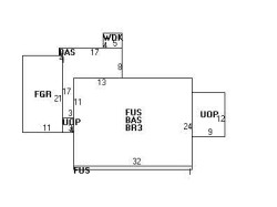 85 Fessenden St, Newton MA  02460-1119 floor plan