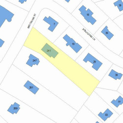 241 Brookline St, Newton MA 02459-3139 plot plan