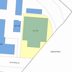 137 California St, Newton MA 02458-1023 plot plan