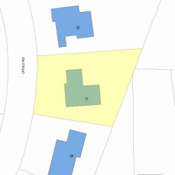18 Gould Rd, Newton MA 02468-2121 plot plan