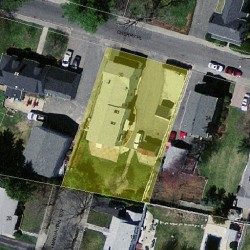 30 Cherry Pl, Newton MA  02465-1506 aerial view