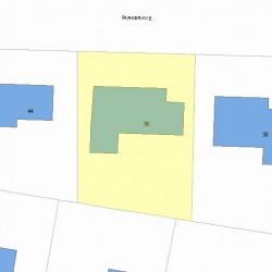 36 Parker Ave, Newton MA 02459-2662 plot plan