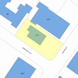 1321 Centre St, Newton MA 02459-2466 plot plan