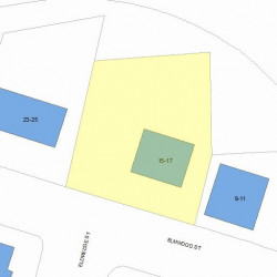 15 Elmwood St, Newton MA 02458-2019 plot plan