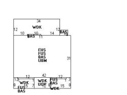 547 Ward St, Newton MA 02459-1109 floor plan