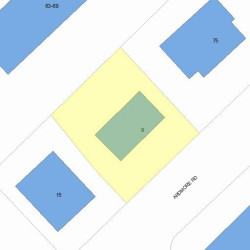 9 Ardmore Rd, Newton MA  02465-2320 plot plan
