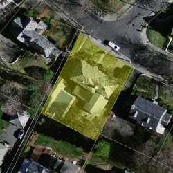 69 Mandalay Rd, Newton MA  02459-1318 aerial view