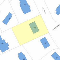 331 Upland Ave, Newton MA 02461-2028 plot plan