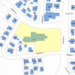 1115 Centre St, Newton MA 02459-1537 plot plan