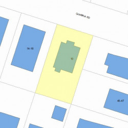 10 Cambria Rd, Newton MA 02465-1117 plot plan