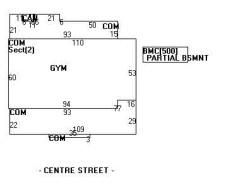 1337 Centre St, Newton MA 02459-2582 floor plan