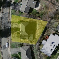 222 Country Club Rd, Newton MA  02459-3115 aerial view