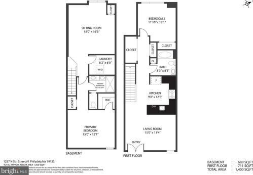 1237 5th St, Philadelphia PA  19122-5234 exterior