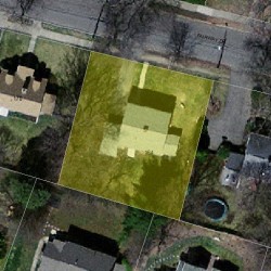 164 Fairway Dr, Newton MA 02465-1715 aerial view