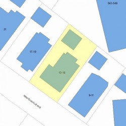 15 Newtonville Ave, Newton MA 02458-1938 plot plan