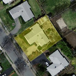 33 Mosman St, Newton MA  02465-1303 aerial view