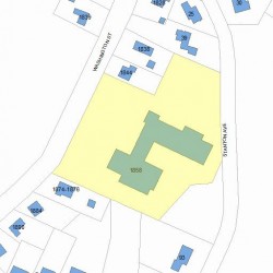 1858 Washington St, Newton MA  02466-3008 plot plan