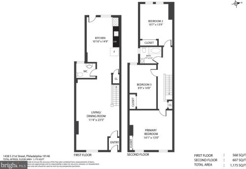 1438 21st St, Philadelphia PA  19146-4510 exterior