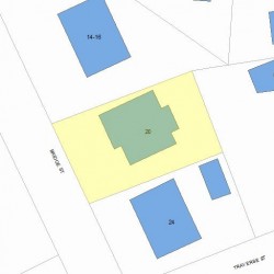 20 Bridge St, Newton MA 02458-1125 plot plan
