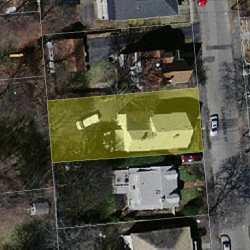 17 Clarendon St, Newton MA 02460-2020 aerial view