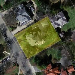 38 Prince St, Newton MA  02465-2611 aerial view