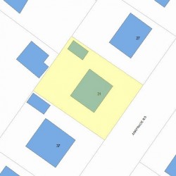 31 Arapahoe Rd, Newton MA 02465-2202 plot plan