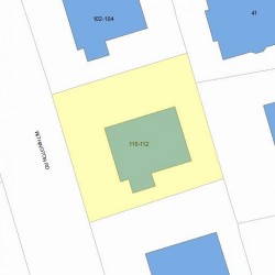 110 Withington Rd, Newton MA 02460-2040 plot plan