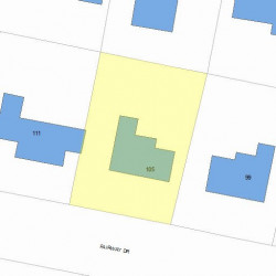 105 Fairway Dr, Newton MA 02465-1714 plot plan
